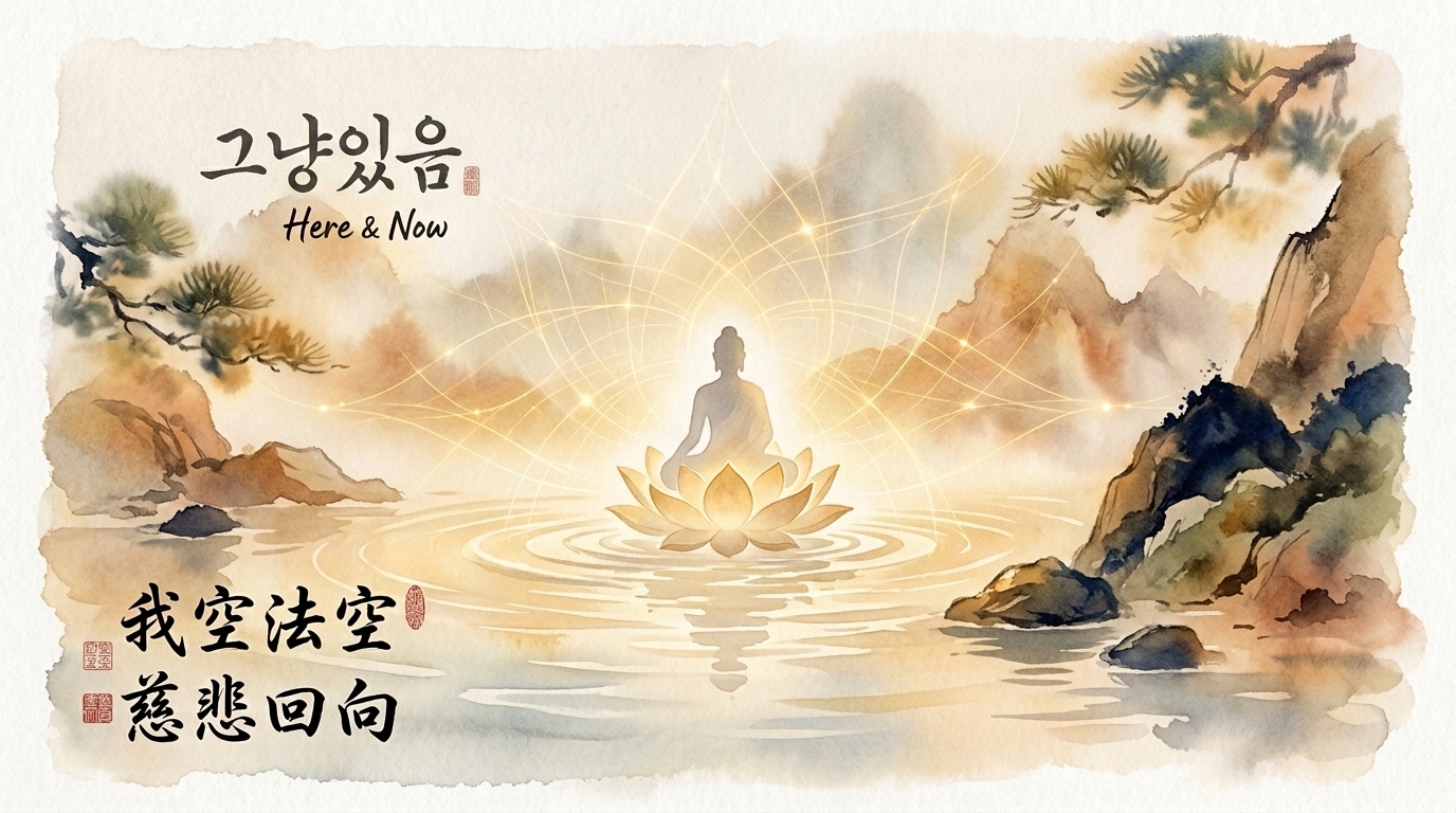 頓忘三觀：그냥있음 (Here & Now)・我空法空・慈悲回向